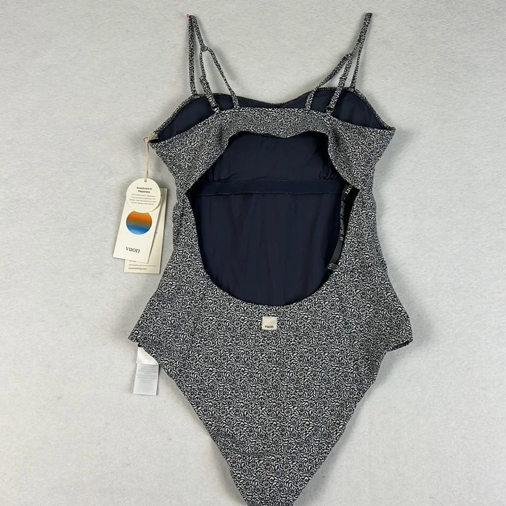 Vuori | Dune One Piece Swimsuit | Azure Mini Samba | Size L NWT - Picture 9 of 11